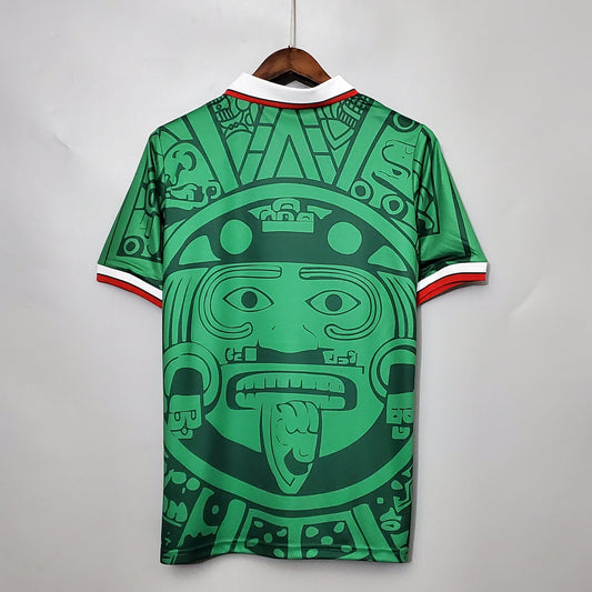 1998 Mexico Home Retro GK Jersey