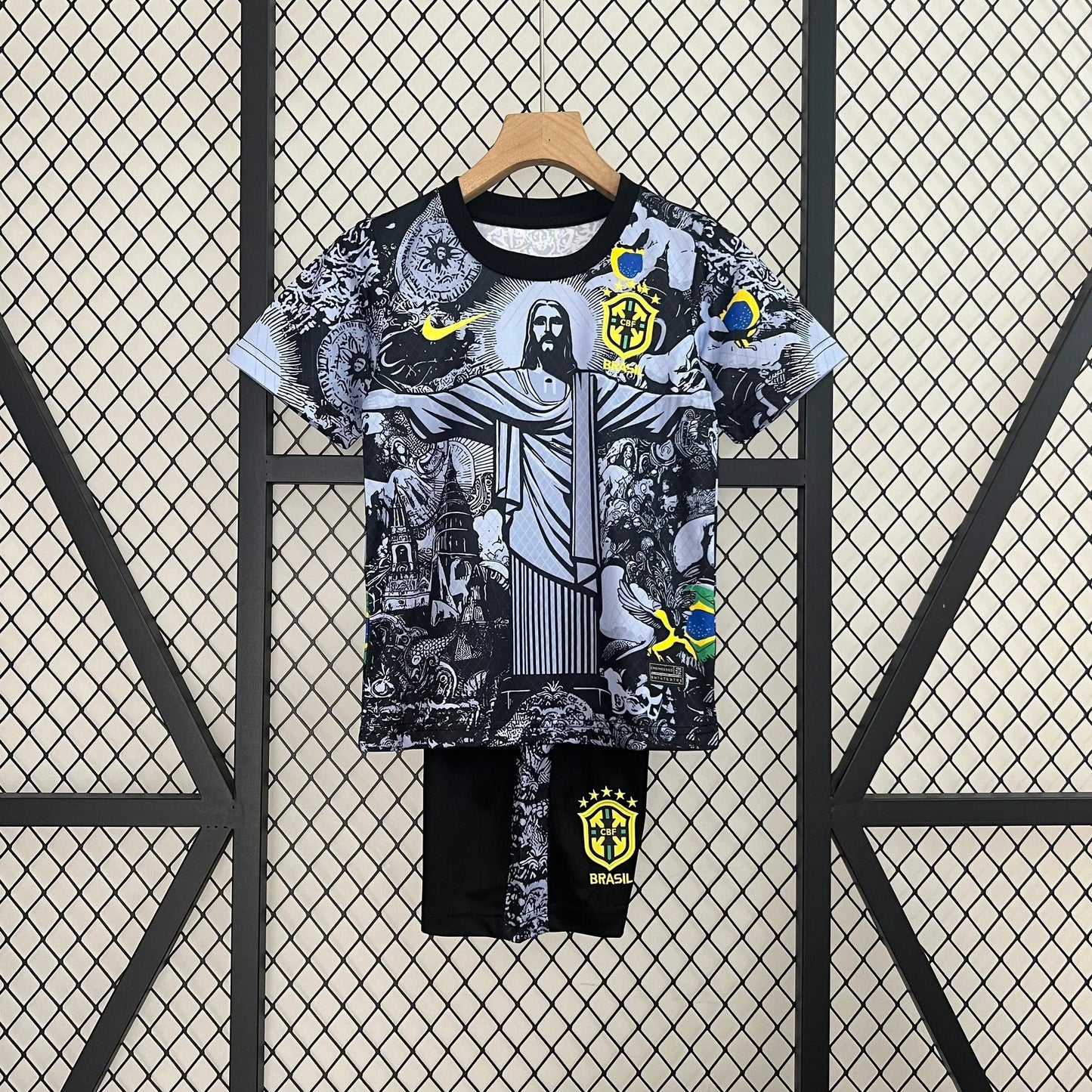 Brazil โJesusโ Limited Jersey Kids Size