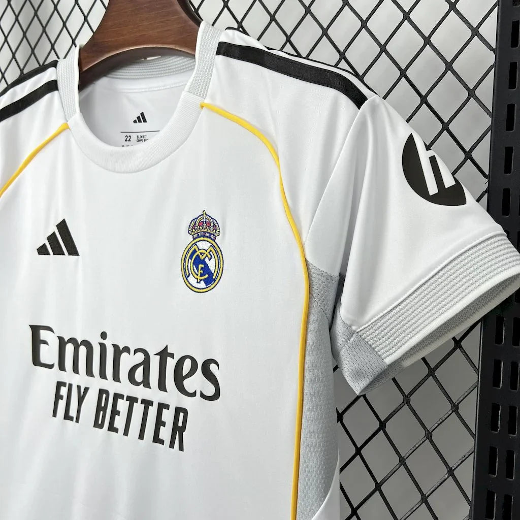 2025/2026 Real Madrid Home Kit Kids Size