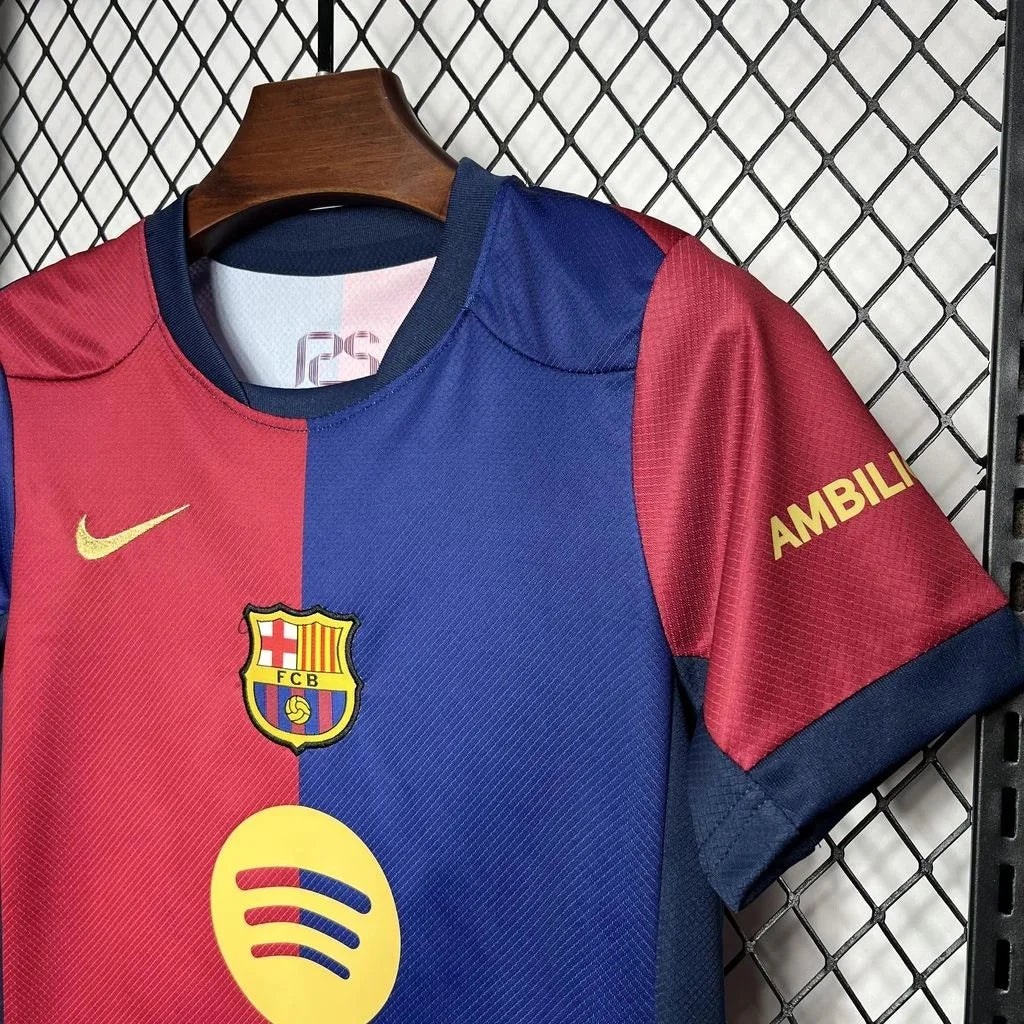 Barcelona 2024/2025 Home Jersey Kids SIze