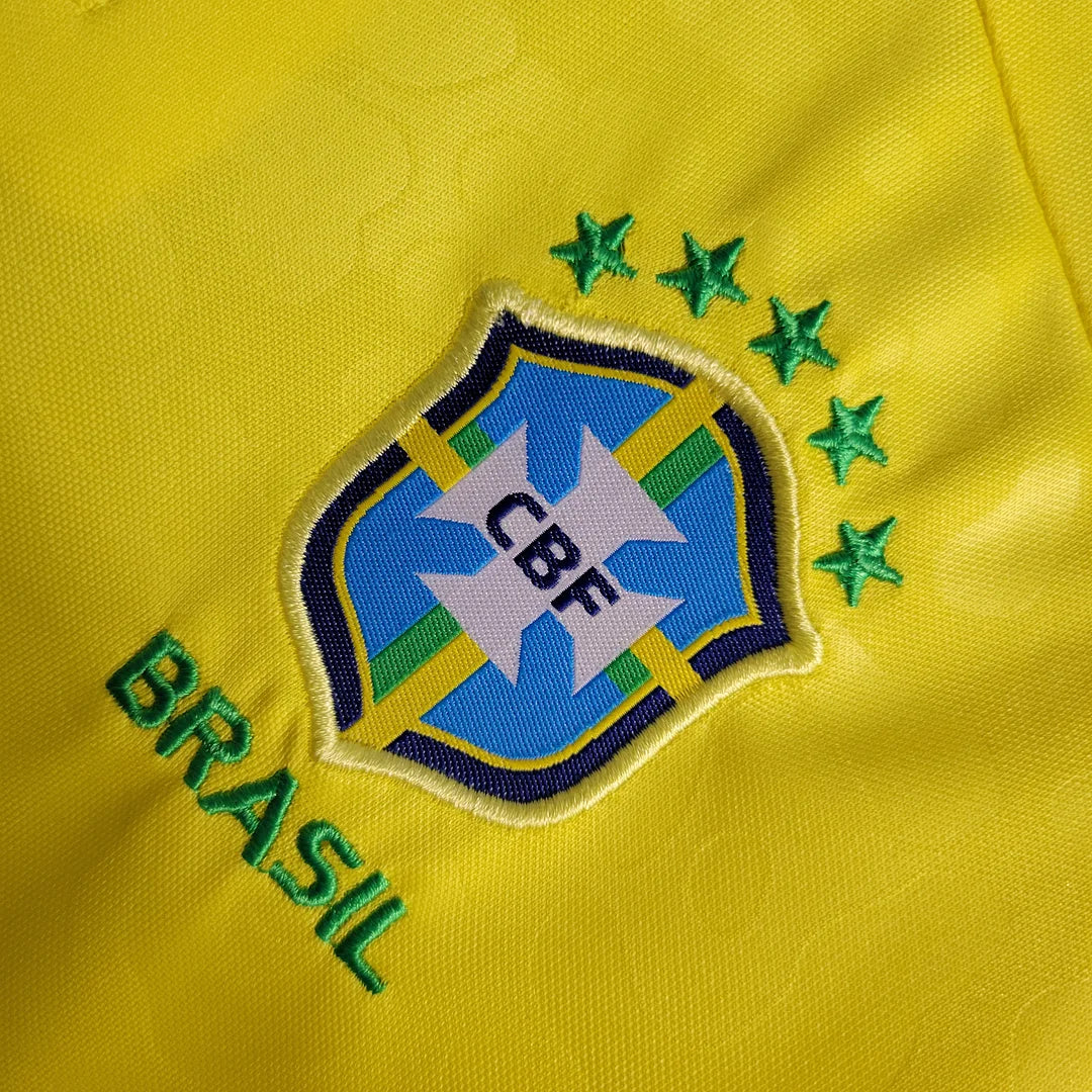 2022 World Cup Brazil Home Jersey Kids Size