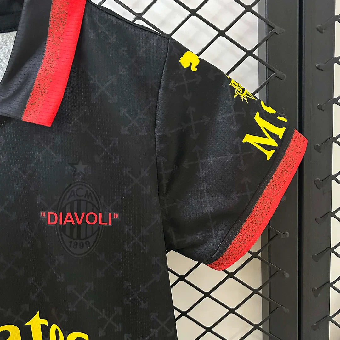 2024/2025 AC Milan X Off White Limited Jersey Kids Size