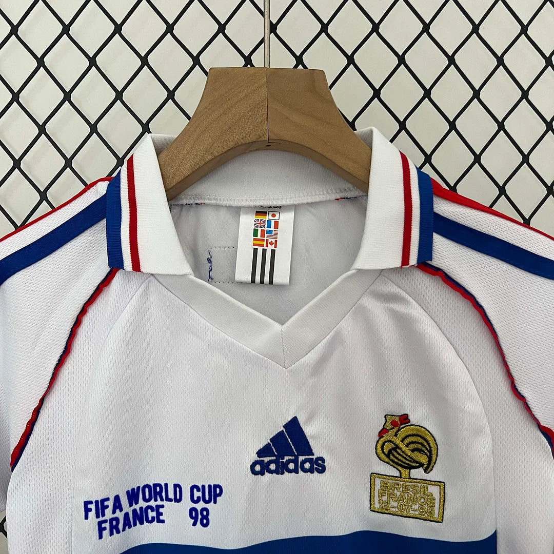 1998 Retro France Away Kit Kids Size