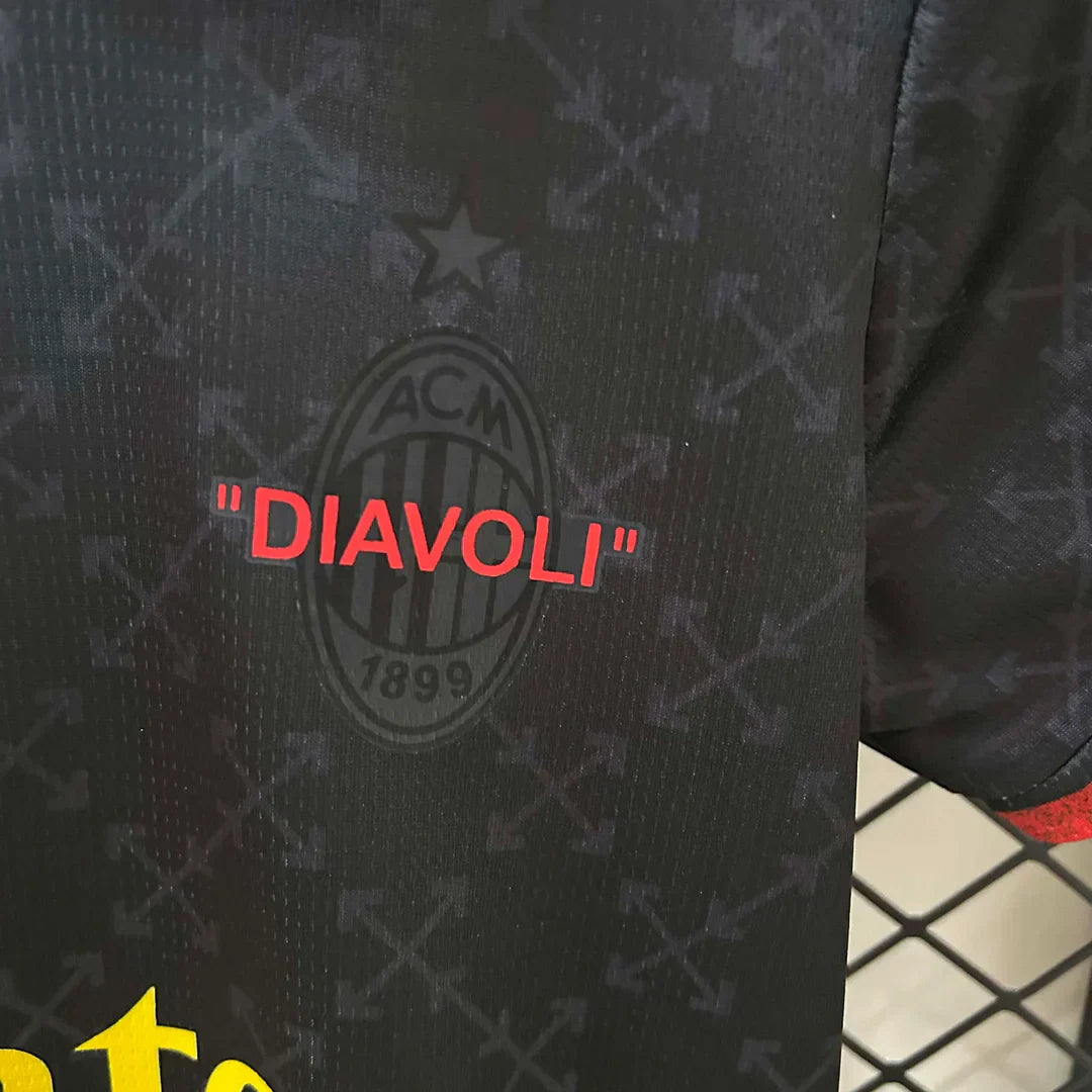 2024/2025 AC Milan X Off White Limited Jersey Kids Size