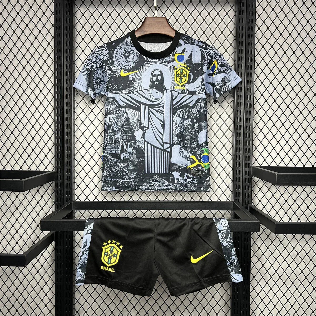 Brazil โJesusโ Limited Jersey Kids Size