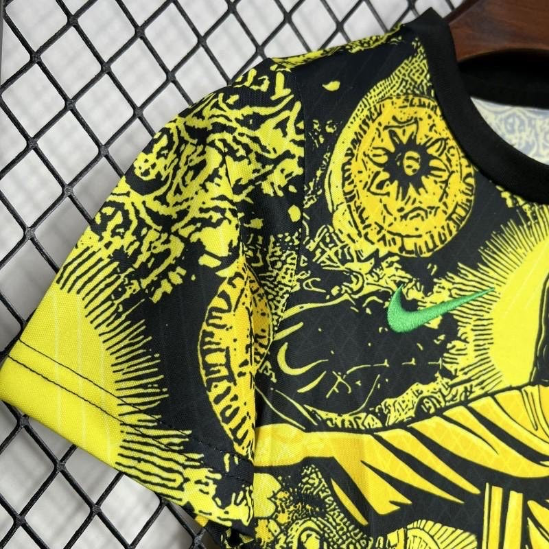 Brazil โJesusโ Yellow Limited Jersey Kids Size