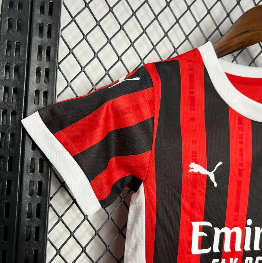 AC Milan Home 2024/2025 Jersey Kids Size