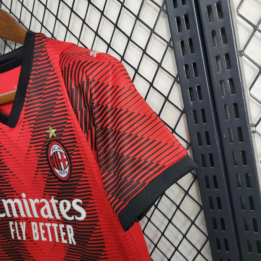 2023/2024 AC Milan Home Jersey Kids Size