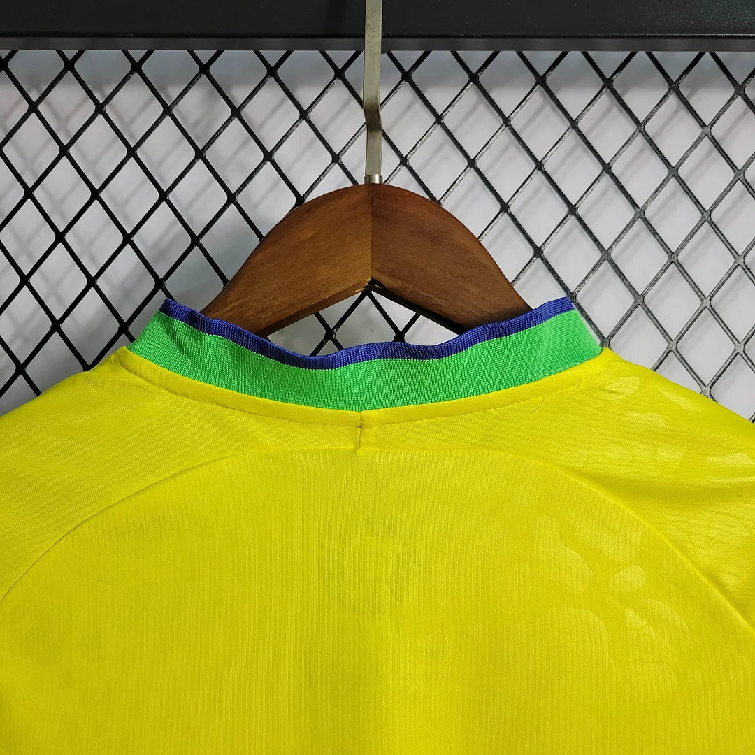 2022 World Cup Brazil Home Jersey Kids Size