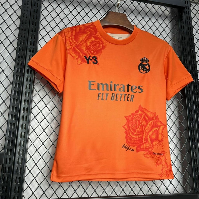 Real Madrid x Y3 2024/2025 4th Kit Orange Kids Size