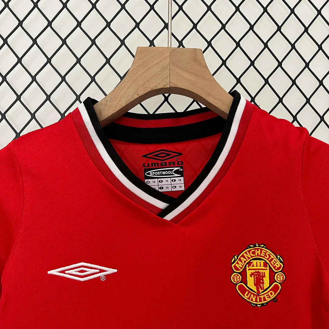 2000/2002 Retro Manchester United Home Kids Size