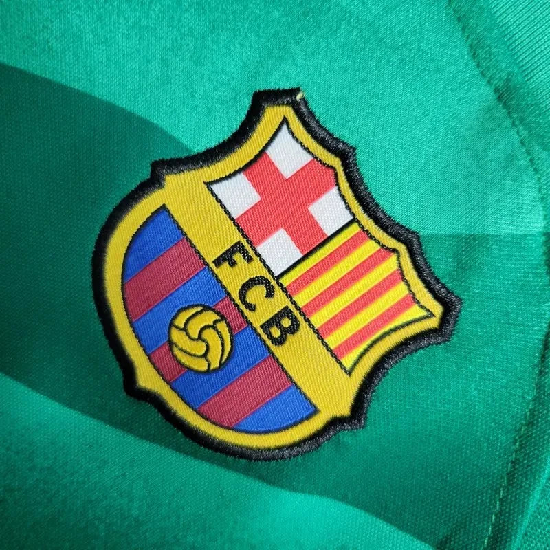 2023/2024 Barcelona Goalkeeper Kit Kids Size