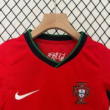 Portugal 2024 Home Jersey Kids Size