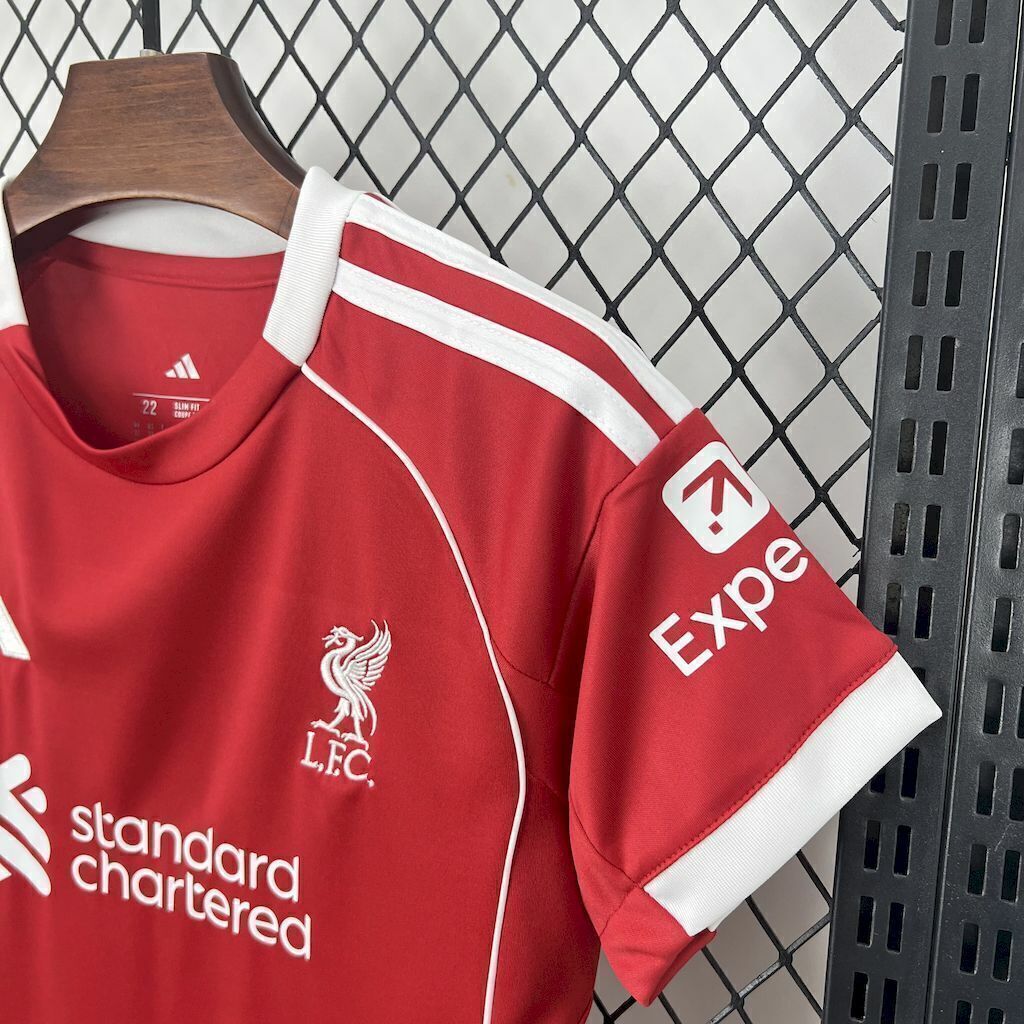 2025/2026 Liverpool Home Kit Kids Size