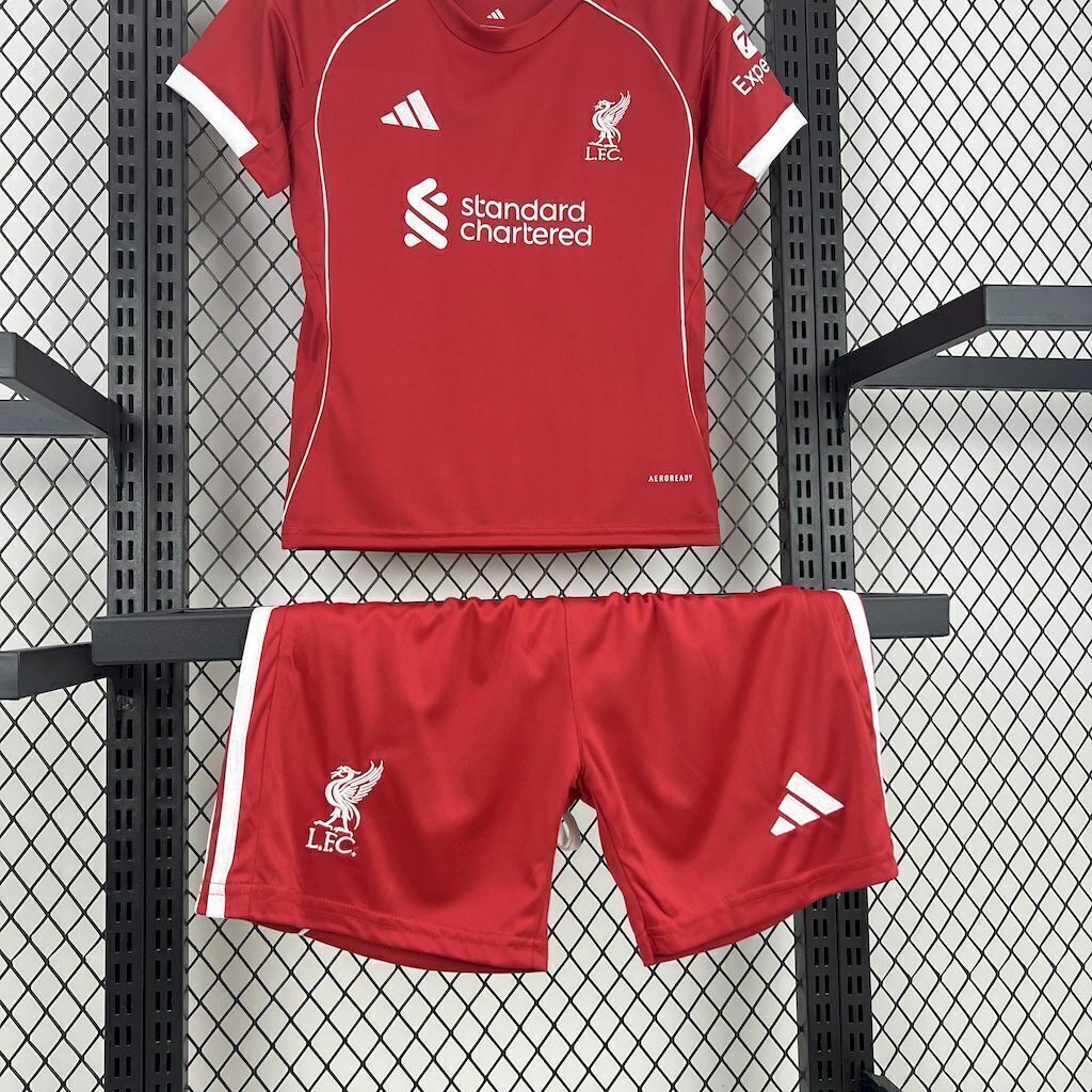2025/2026 Liverpool Home Kit Kids Size