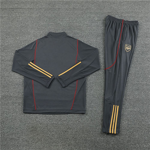 23/24 Arsenal Grey Gold 1/4 Zip Tracksuit