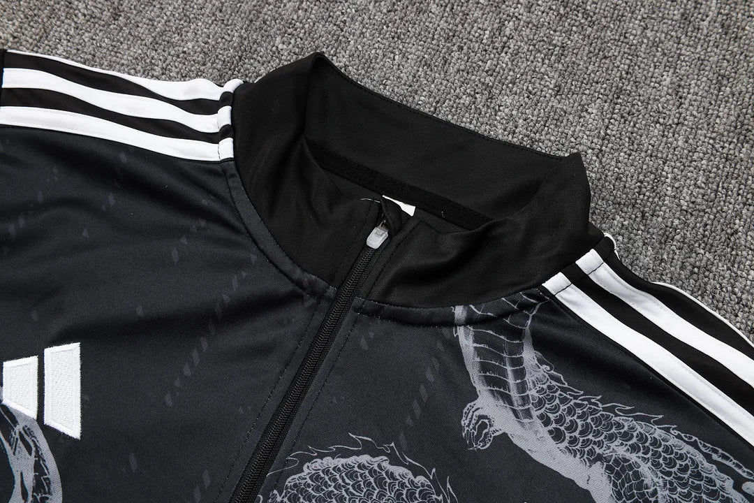 24/25 Real Madrid Black Training Tracksuit