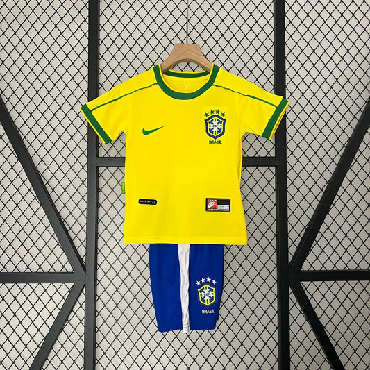 Brazil 1988 Home Jersey Kids Size