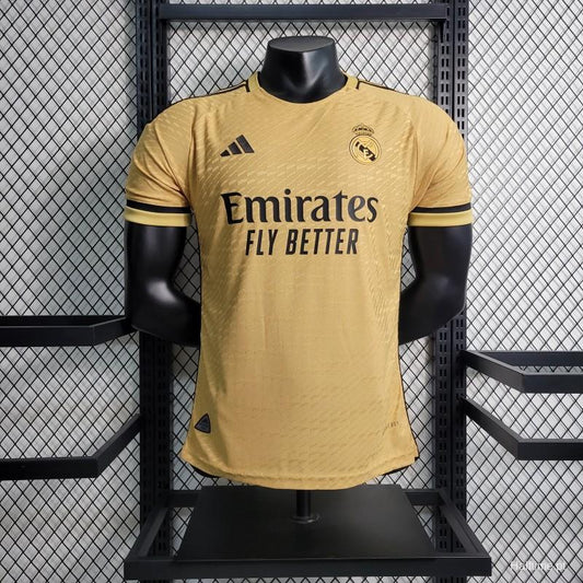 23-24 Real Madrid Away Golden Halftime Jersey