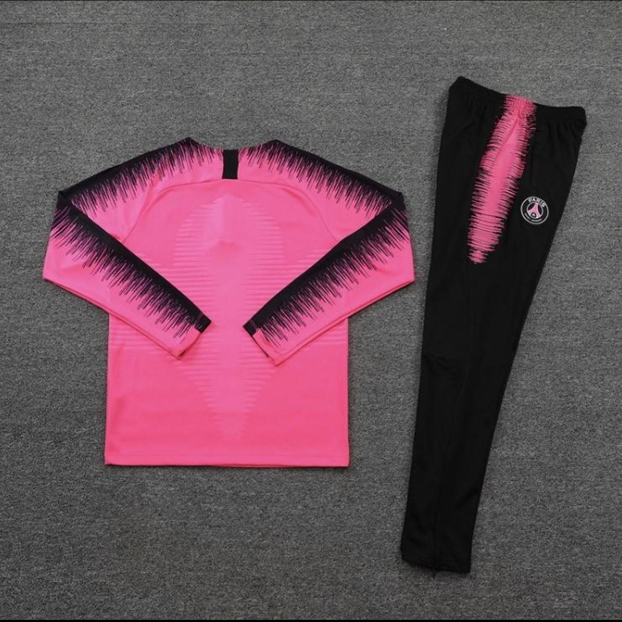 18/19 PSG Pink/Black Tracksuit