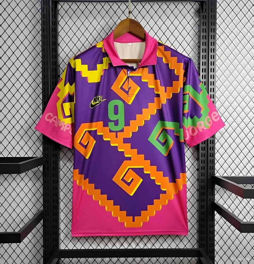 1995 Mexico CAMPOS 9 Home Retro GK Jersey