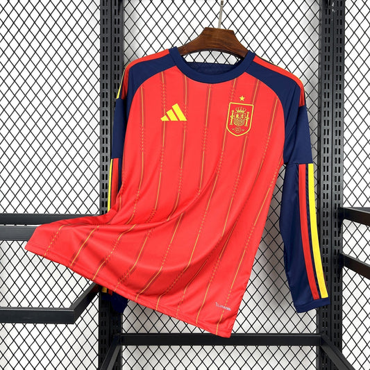 2026 Spain Home World Cup Kit Long Sleeve Jersey
