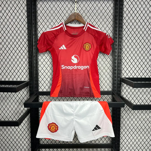 2024/2025 Manchester United Home Kit Kids Size
