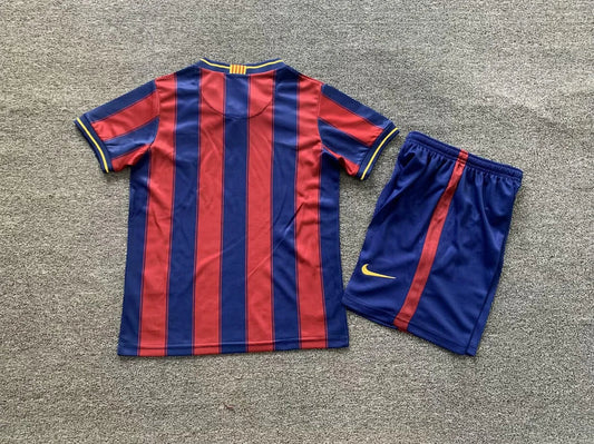 2009/2010 Retro Barcelona Home Kids Size