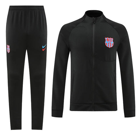 21/22 Barcelona 1/4 Zip Tracksuit Black Edition