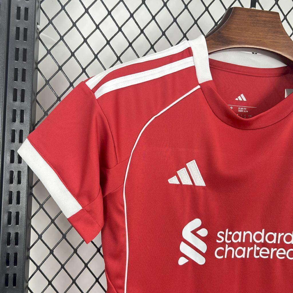2025/2026 Liverpool Home Kit Kids Size
